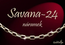 Savana 24 - náramek zlacený
